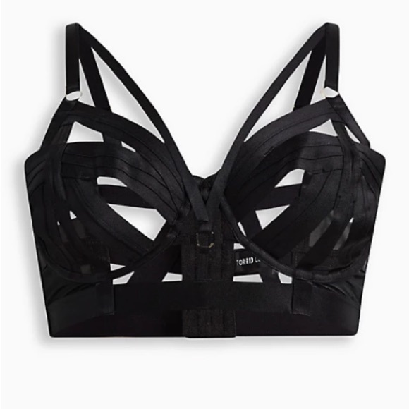 TORRID NWT CUT OUT STRAPPY LONGLINE BRA & PANTY - Picture 6 of 9